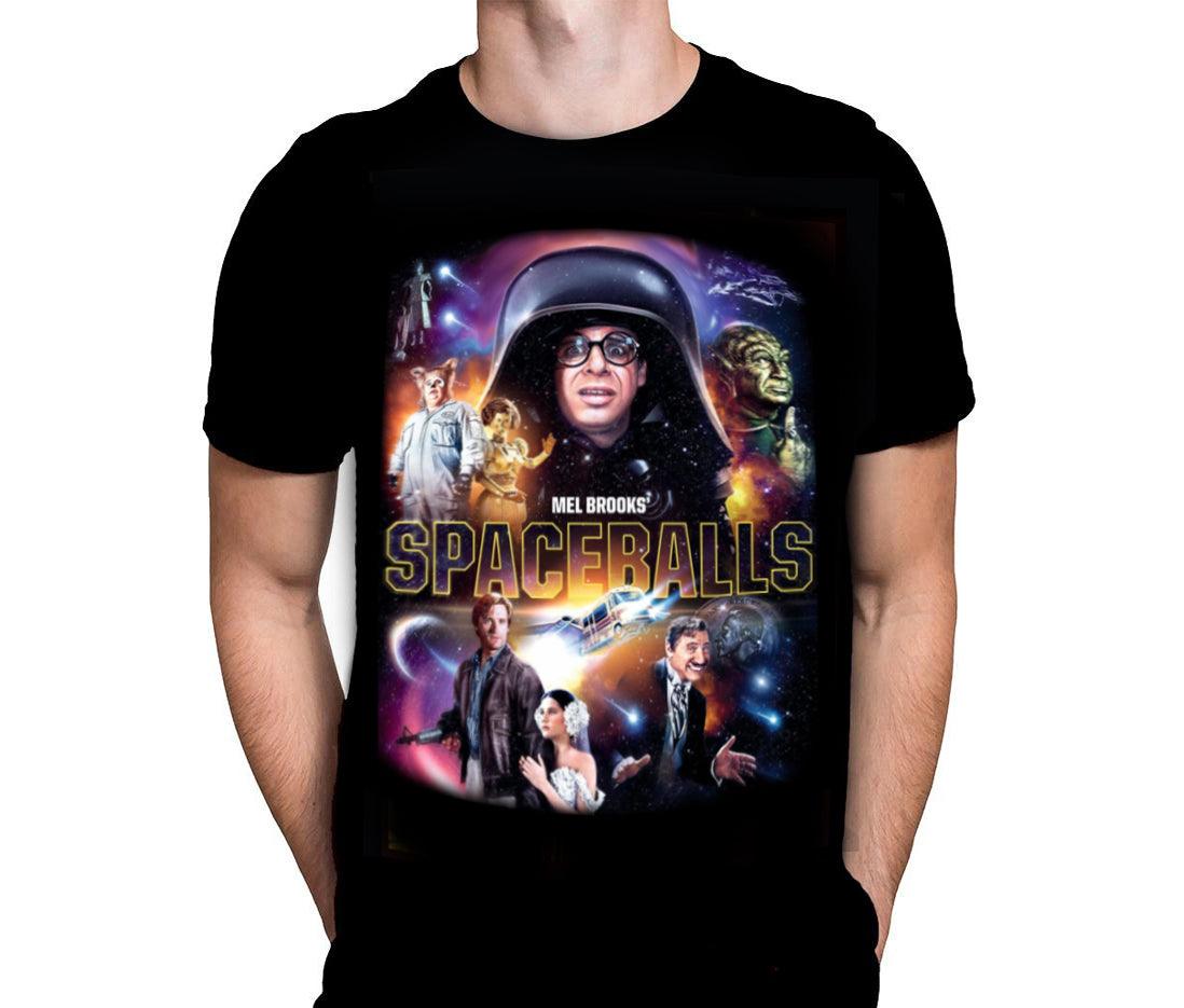 Spaceballs Comedy Sci-Fi Movie T-Shirt Mens Black Gildan T