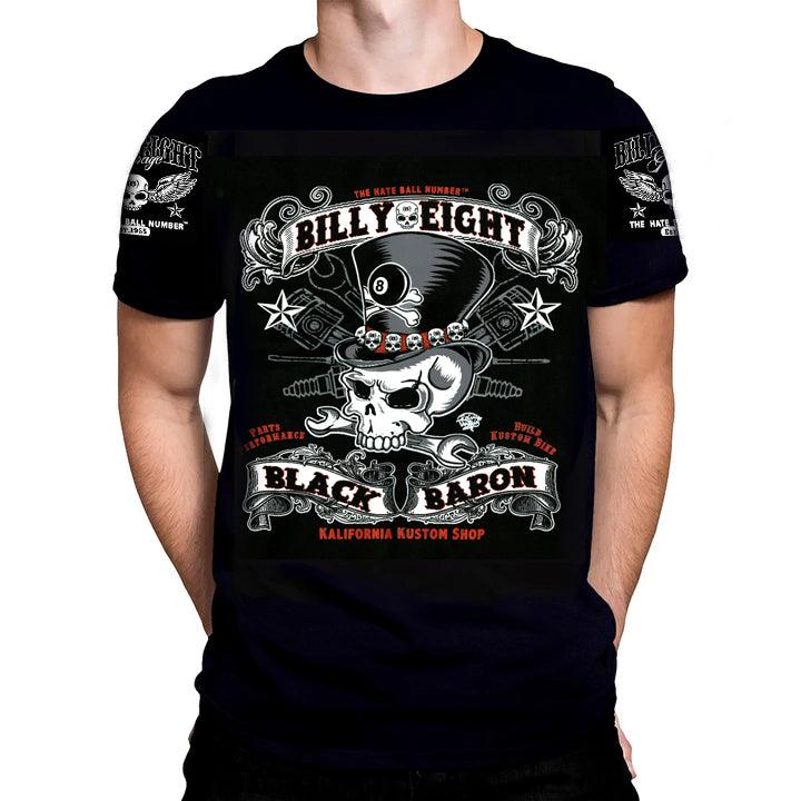 Billy Eight - BLACK BARON - T-Shirt - Wild Star Hearts 