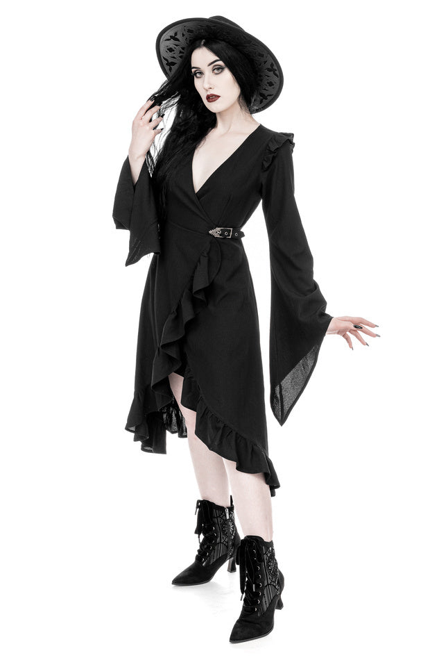 Restyle - Cathedralis - Gothic Flared Midi Dress