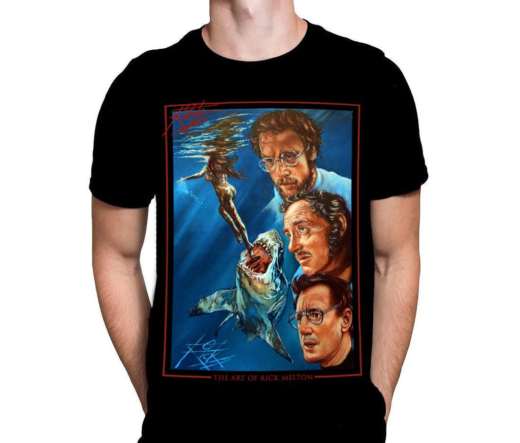 Jaws Opening Scene - Movie Art by Rick Melton - T-Shirt - Wild Star Hearts 