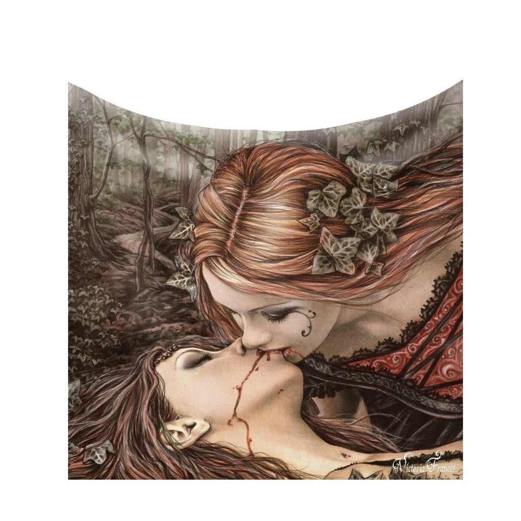 Wild Star - The Lovers Kiss - Fleece Blanket by Victoria Frances - Wild Star Hearts 