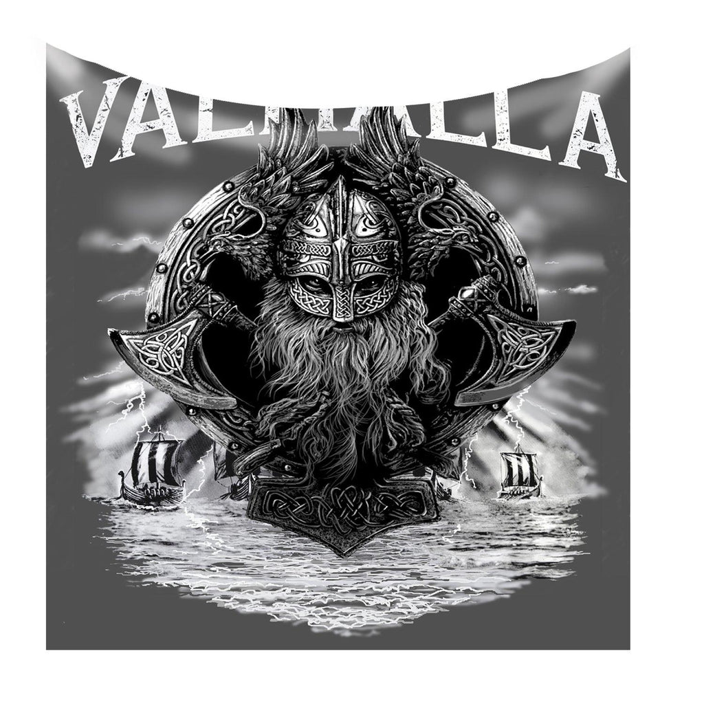 Wild Star - Vahalla Vikings - Fleece Blanket / Throw / Tapestry - Wild Star Hearts 