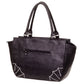 Banned Alt - Bat Wings - Black / White Handbag
