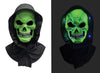 Grim Reaper - Neon Green Backlight Halloween Mask - Horror - Scary