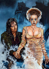 Rick Melton - Alice Cooper and Bride - Classic Horror Art Print