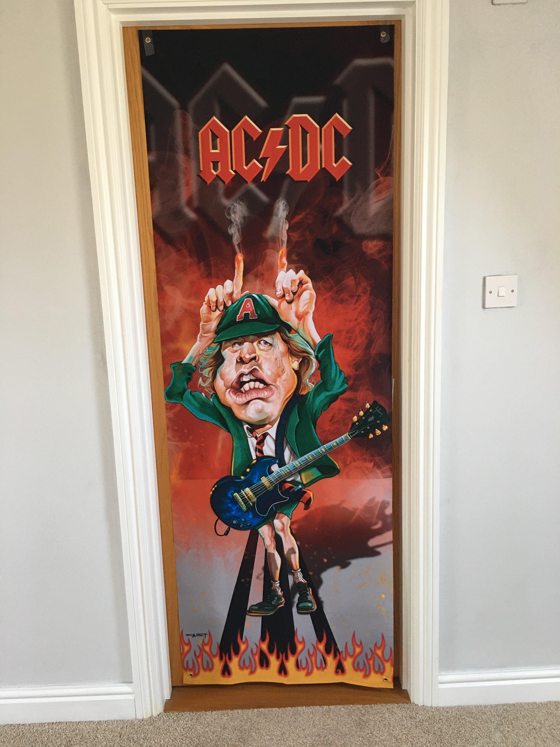 WSH - Angus AC/DC - Door Banner / Bedroom / Halloween Banner – Wild ...