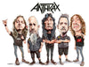 Sebastian Cast - ANTHRAX - Musician Caricature - Art Print