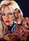Rick Melton - Barbara Crampton From Beyond - Scream Queens - Art Print