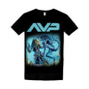 AVP Aliens Vs Predator - T-shirt film d'horreur classique par Sebastian Cast