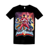 Retro TV Show - POWER RANGERS - Mens Black Gildan T-Shirt