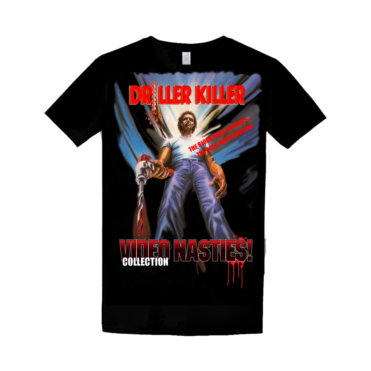Driller Killer T Shirt | Video Nasty T Shirt | Banned Movie Merch