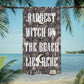 Gothic Beach Towel -  Baddest Witch - Polyester Gothic Towel