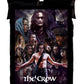 Horror Movie Blanket - Crow Montage Blanket - Luxury Twin / Double Velveteen Fleece Blanket