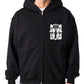 Darkside - CULT PRIEST - Men's Hooded Zip-Up Sweater - Black