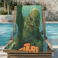 WSH - THE CREATURE FROM THE LAGOON - Beach Towel