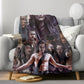 Horror Movie Blanket - Crow Montage Blanket - Luxury Twin / Double Velveteen Fleece Blanket