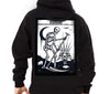 Death Tarot - Occult- satanic- cotton sweater zipper hoodie Darkside