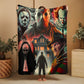 Horror Movie Blanket - Don't Have Nightmares Blanket - Luxury Twin / Double Velveteen Fleece Blanket