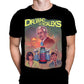 Dr Who vs Daleks - Black Gildan T-Shirt Peter Cushing Doctor Who