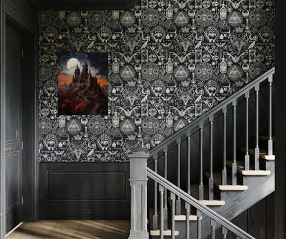 Gothic Tapestry - Dracula's Castle - Gothic Wall Art