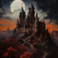 Gothic Tapestry - Dracula's Castle - Gothic Wall Art