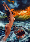 Rick Melton - Empire Sharks - Art Print