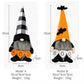 Halloween Decoration Gnomes,2PCS Gonk Gnome-Halloween Gnome Bat Plush Handmade Swedish Tomte Scandinavian Ornaments for Home Ornament Halloween Ghost Toy Window Shelf Desk Decor Pumpkin Bat Spider Hat