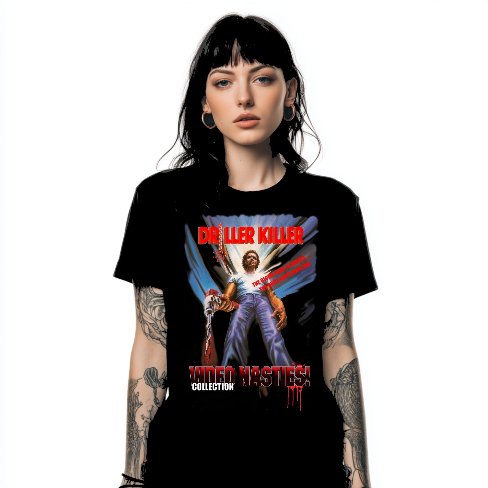 Driller Killer T Shirt | Video Nasty T Shirt | Banned Movie Merch