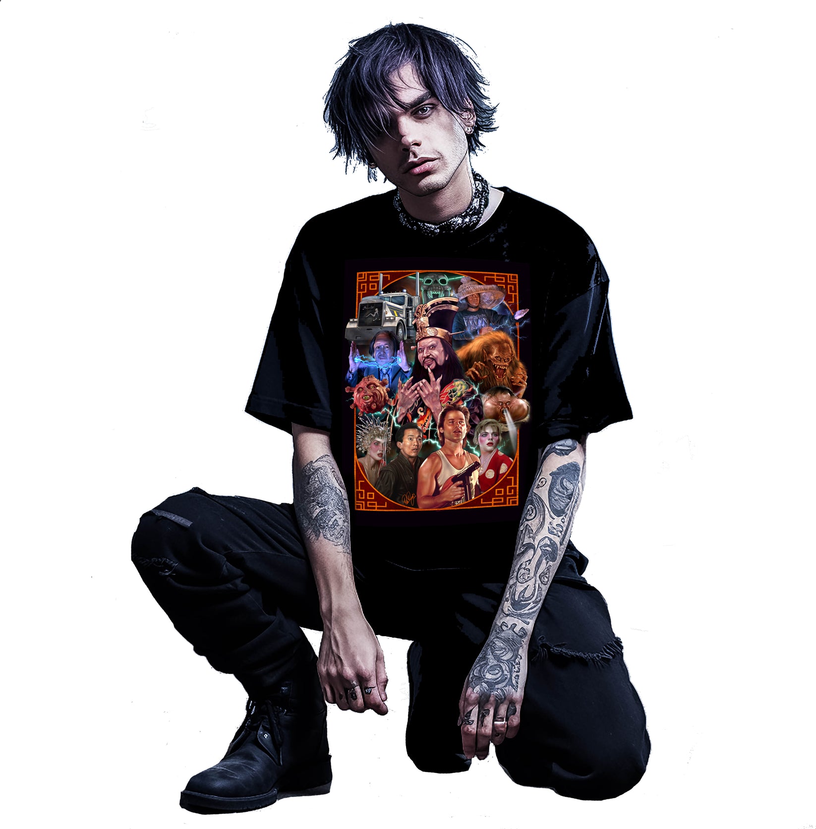 Little Suzie　 Sheer China Shirt Big Trouble Little China - Classic 80's Fantasy T-Shirt