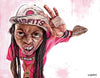 Sebastian Cast - LIL WAYNE - Musician Caricature - Art Print