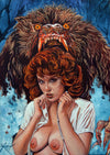Rick Melton - Linzi Does American Werewolf - Scream Queens - Art Print