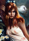 Rick Melton - Madeline Smith - Scream Queens Art Print