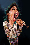 Sebastian Cast - MICHAEL JACKSON -  Musician Caricature - Art Print