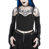 Restyle - Midnight Veil - Long Sleeve Top, gothic fashion