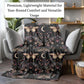 Gothic Fleece Blanket - Moth Moon - Luxury Twin / Double Velveteen Fleece Blanket