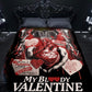 Horror Movie Blanket - Bloody Valentine Blanket - Luxury Twin / Double Velveteen Fleece Blanket