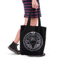 WSH - Farn - Gothic-Einkaufstasche mit Allover-Print