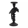 Gothic Home Decor - Black Crow Pillar Candle Holder