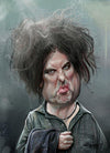 Sebastian Cast - ROBERT SMITH -  Musician Caricature - Art Print