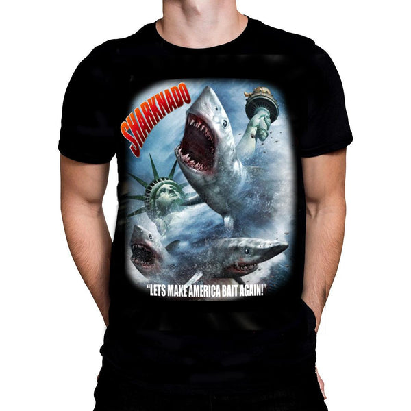 Sharknado- Sci-Fi Movie Fan T-Shirt Mens Black Gildan T-Shirt - Main Image
