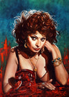 Rick Melton - Sophia Loren - Scream Queens Kunstdruck