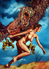 Rick Melton - Suzi Does The Giant Claw - Smut Art Print