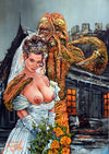 Rick Melton - Suzi Does The Monster From Outer Space - Suzi Shaw - Art Print