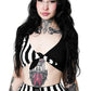 Forest Ink Gothic Clothing -  Ghost Town - Tie-Front Top