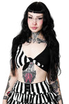 Forest Ink Gothic Clothing -  Ghost Town - Tie-Front Top