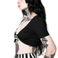 Forest Ink Gothic Clothing -  Ghost Town - Tie-Front Top