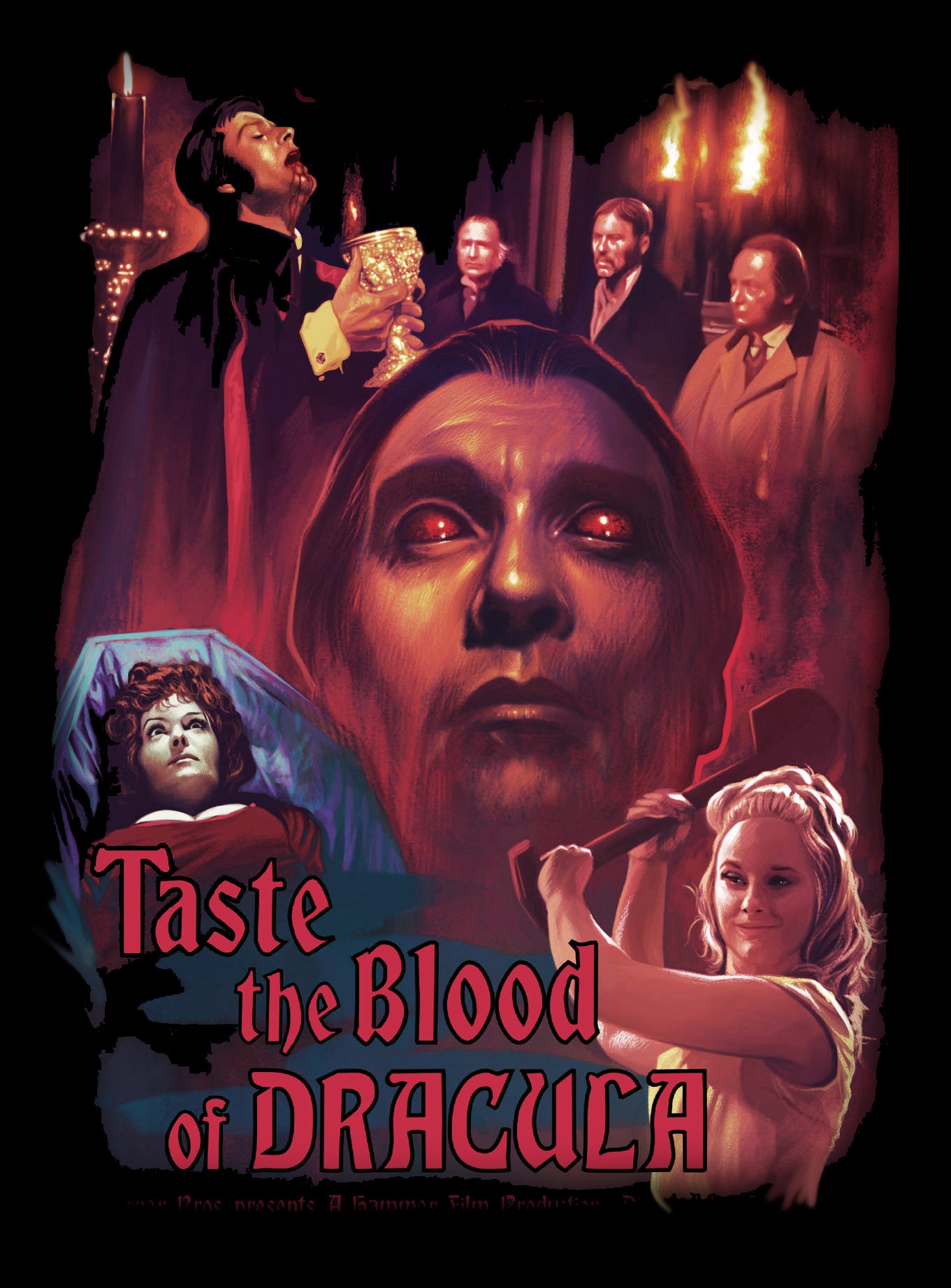 Dracula T Shirt | Taste the Blood of Dracula | Horror Movie Merch