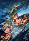Rick Melton - Two Headed Shark - Classic Horror - Art Print