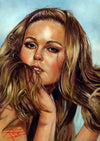 Rick Melton - Veronica Carlson - Scream Queens Art Print