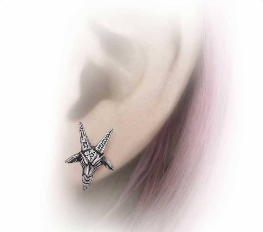 Alchemy - Baphomet - Stud Earrings - Wild Star Hearts 